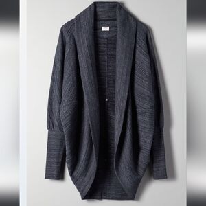 Wilfred Diderot Cocoon Sweater Small Black Gray Studded Oversized Cardigan S